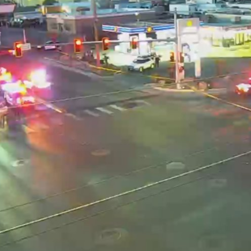 Investigan robo de auto que derivó en persecución policial en el noroeste de Las Vegas